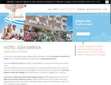 Tablet Screenshot of hotelgardenigeamarina.com